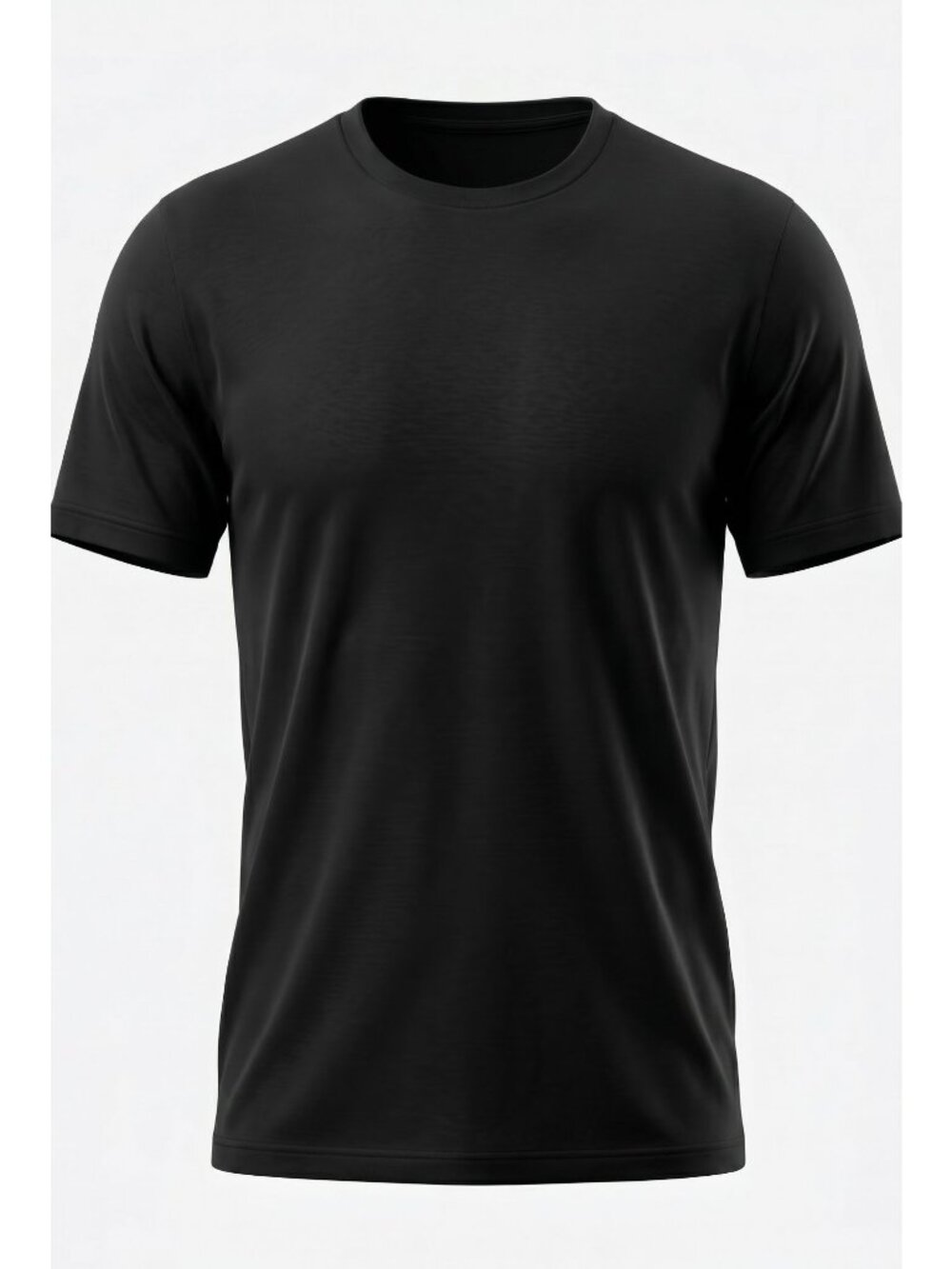Straight Faded Mens XL Tall Black Crew Neck T Shirt Heavyweight NEW Basic Tee